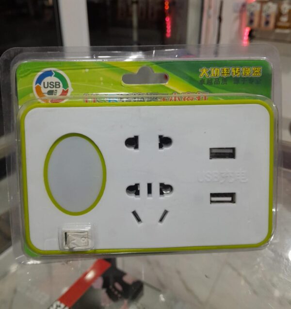 ALARGUE C/USB , LUZ Y PORTA CELULAR