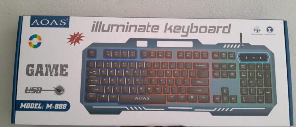 TECLADO GAME CON LUCES MODELO M-888