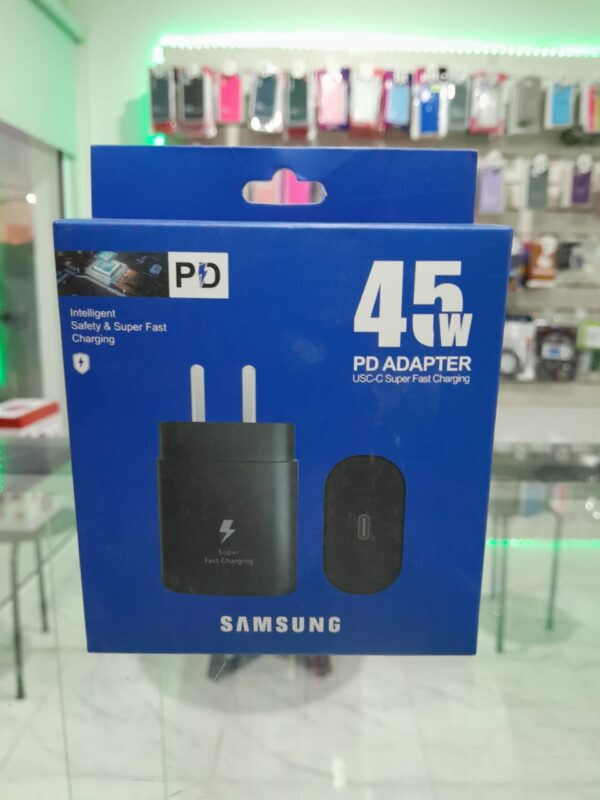 CARGADOR SAMSUNG 45 W CAJA AZUL