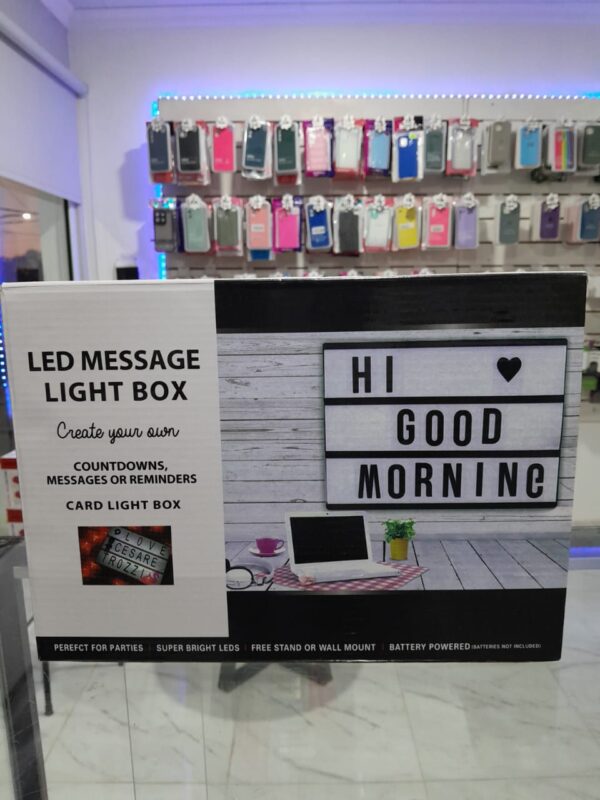 CARTEL LED CANDY C/LETRAS