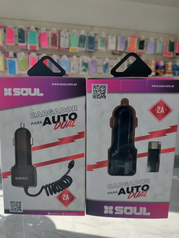 CARGADOR P/AUTO 2A