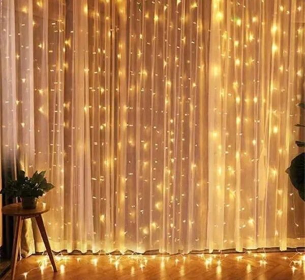 CORTINA LUZ LED CALIDA