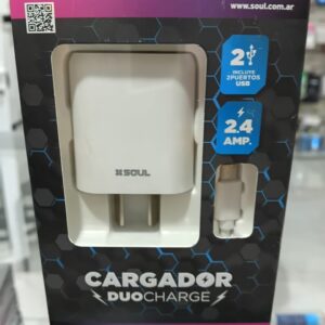 CARGADOR SOUL DUO 2.4A 2USB MICRO
