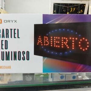 CARTEL ABIERTO C/LUZ