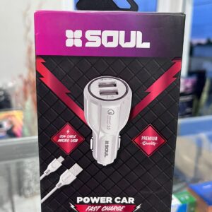 CARGADOR P/AUTO CAR FAST CHARGE 3.0A TIPO C SOUL