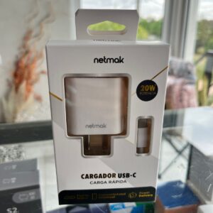 CARGADOR TIPO C 20W NETMAK