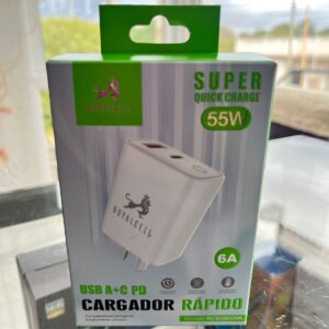CABEZAL ROYALCELL 55W 6A USB +TIPO C