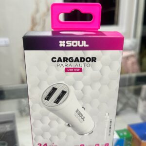 CARGADOR DE AUTO SOUL DUAL TIPO C