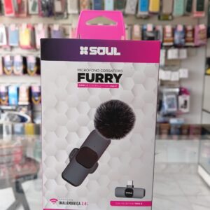 MICROFONO CORBATERO SOUL TIPO C FURRY X1